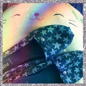 3/$25🌺MADLOVE ⭐️ Blue Star Flats ⭐️ Size 11